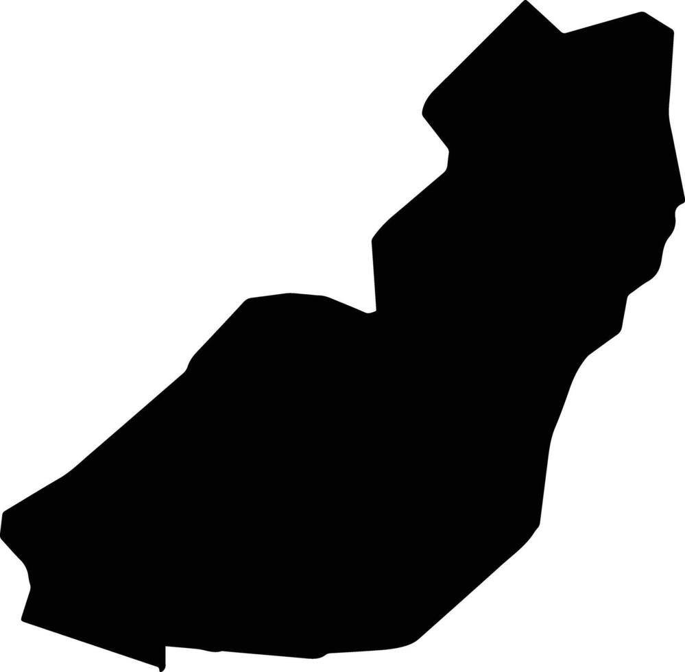 Ansongo Mali silhouette map vector