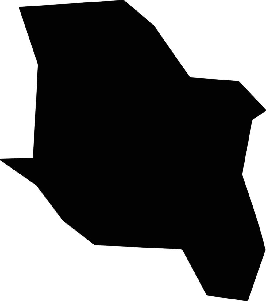 Anta Gorda Brazil silhouette map vector