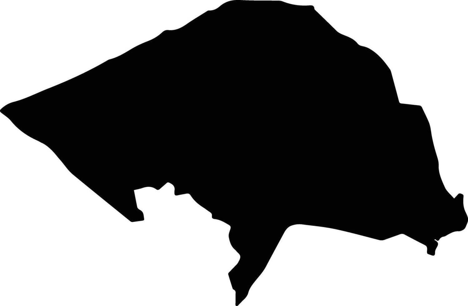 Antakya Turkey silhouette map vector