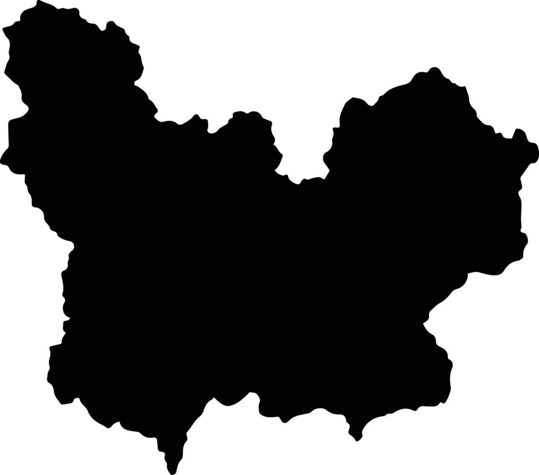 Antabamba Peru silhouette map vector
