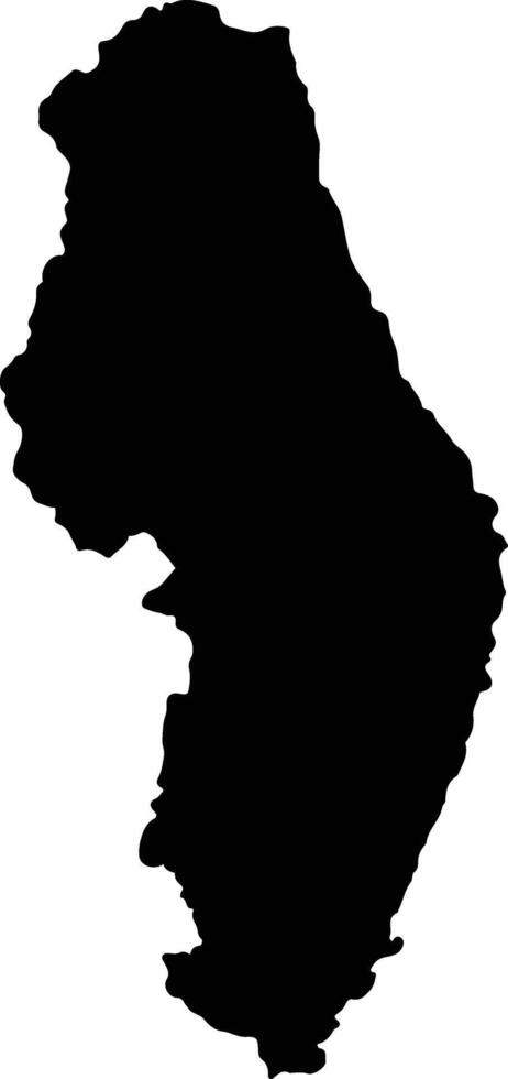 Antalaha Madagascar silhouette map vector