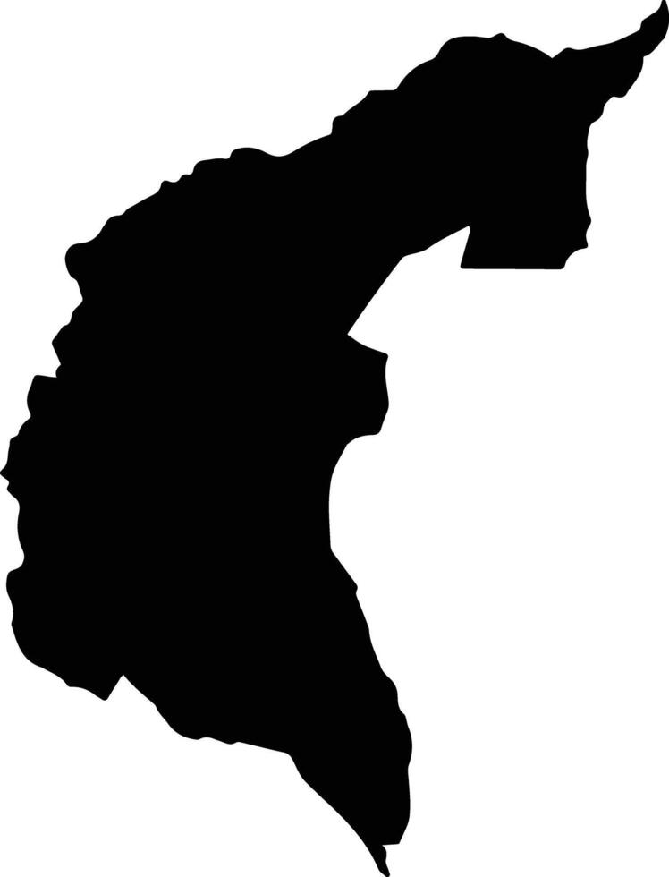 Antonio Ante Ecuador silhouette map vector