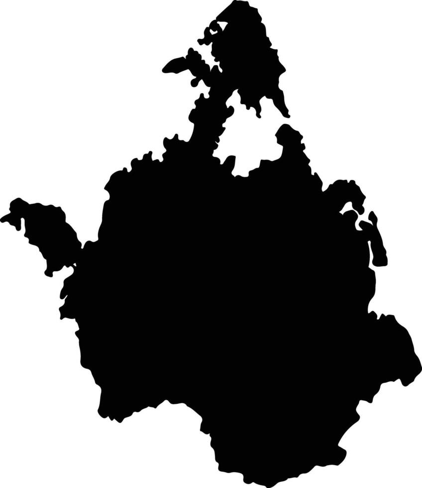 Antsiranana II Madagascar silhouette map vector