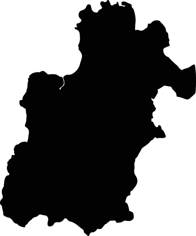 Antsohihy Madagascar silhouette map vector