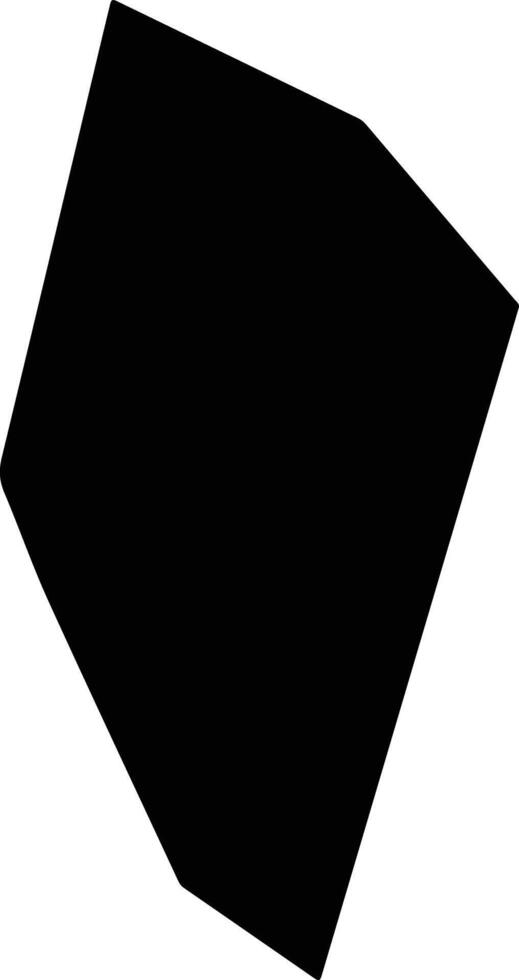 Anxiangxian China silhouette map vector