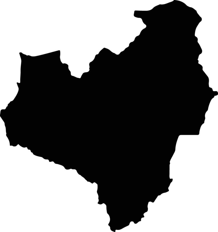 Anuradhapura District Sri Lanka silhouette map vector