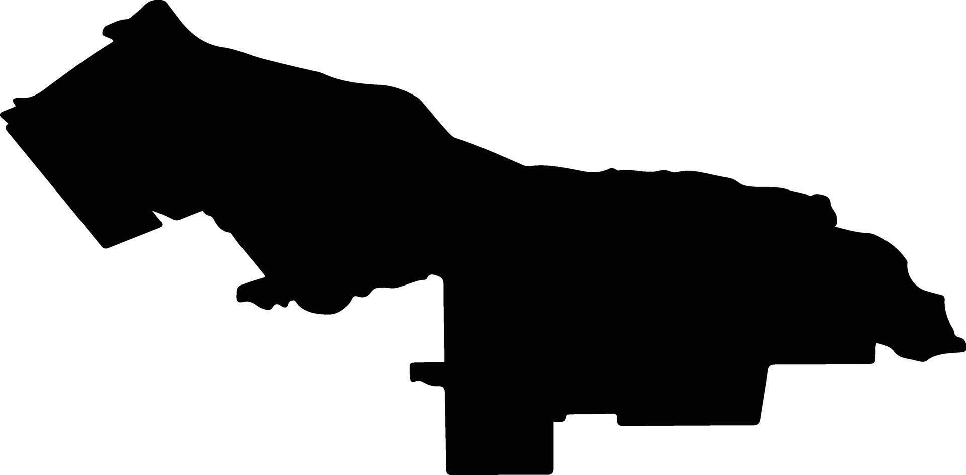 Apanasenkovsky District Russia silhouette map vector