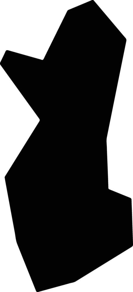 Aparecida Brazil silhouette map vector