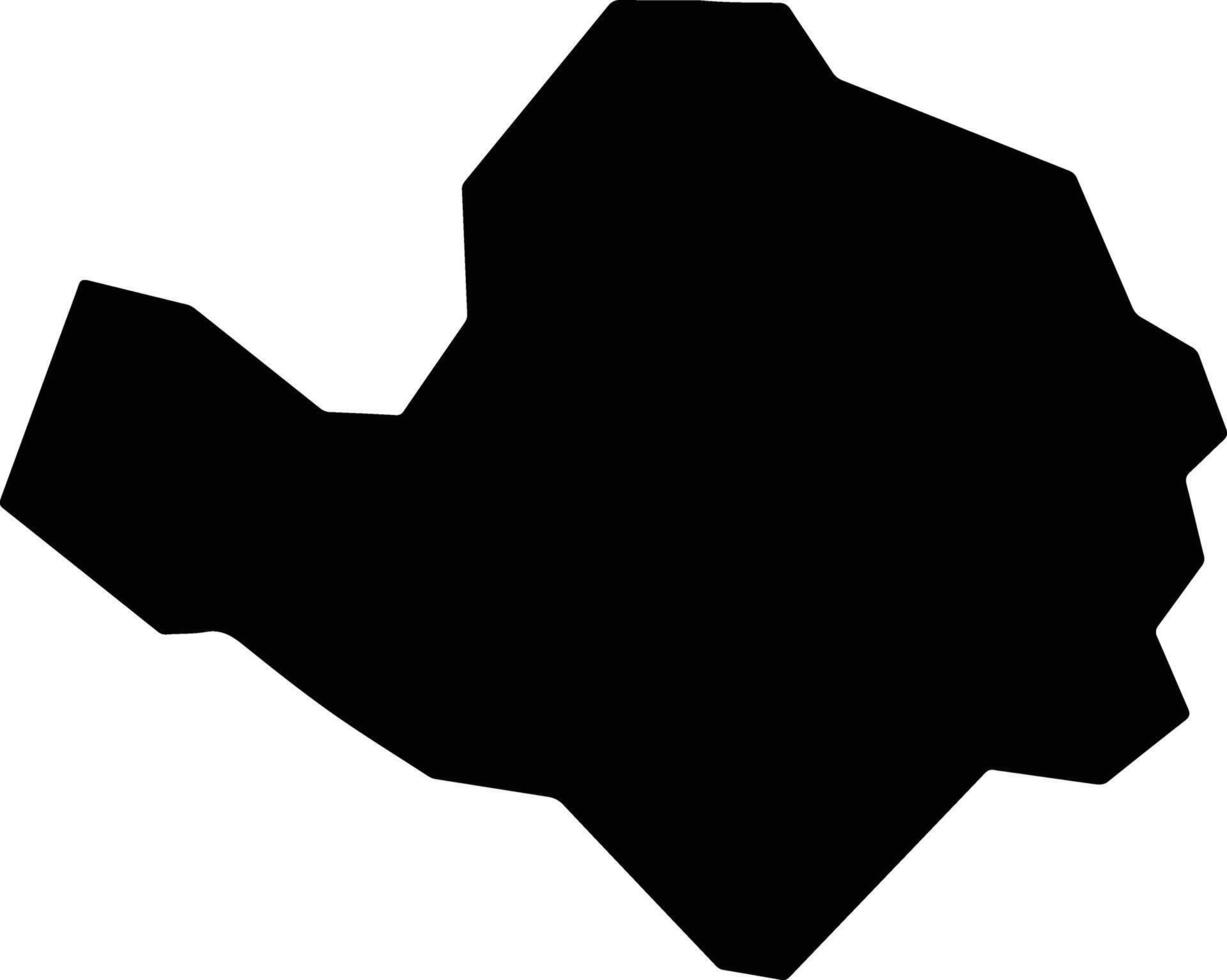 Aparecida do Rio Doce Brazil silhouette map vector
