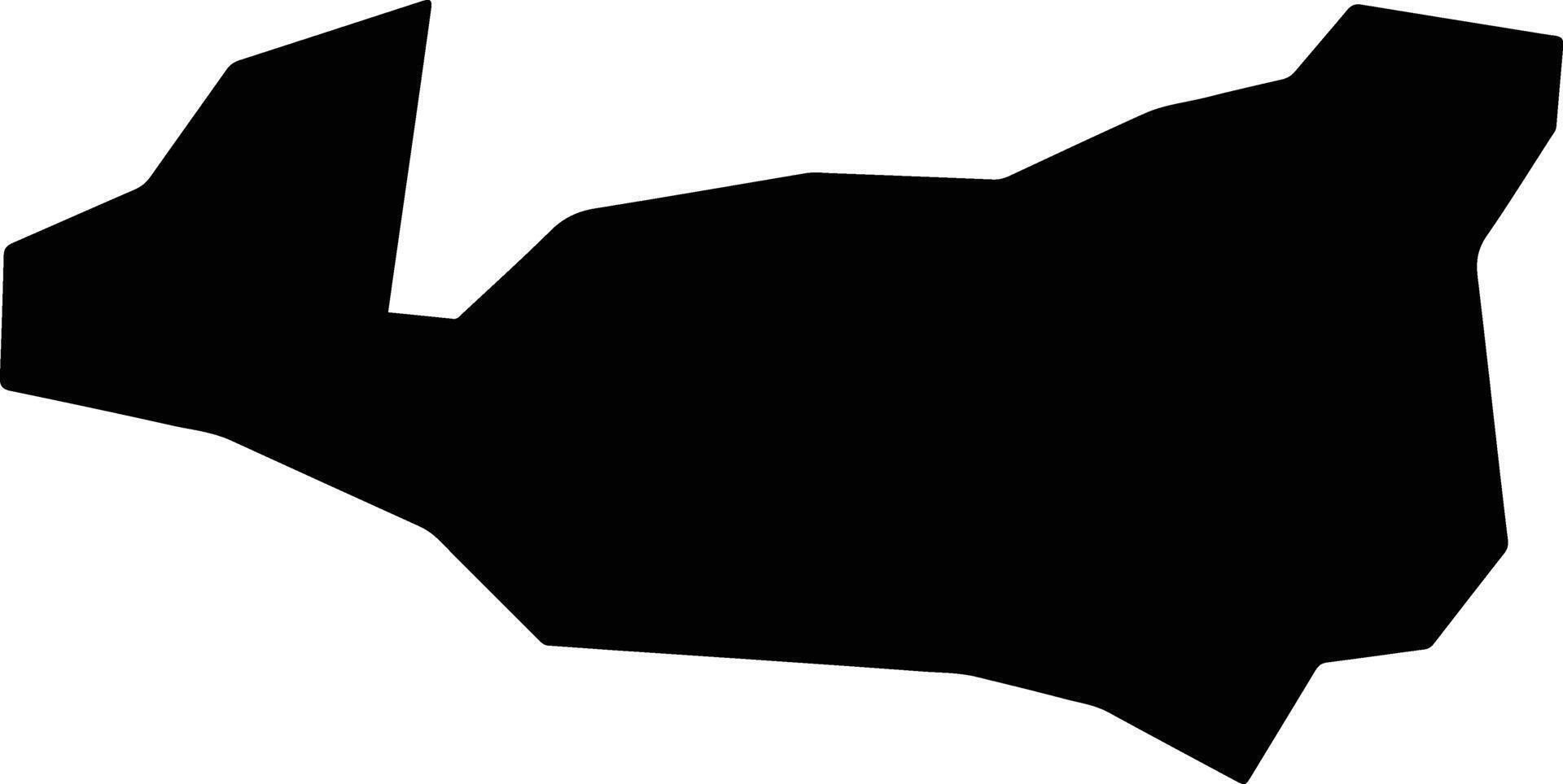 Apastepeque El Salvador silhouette map vector