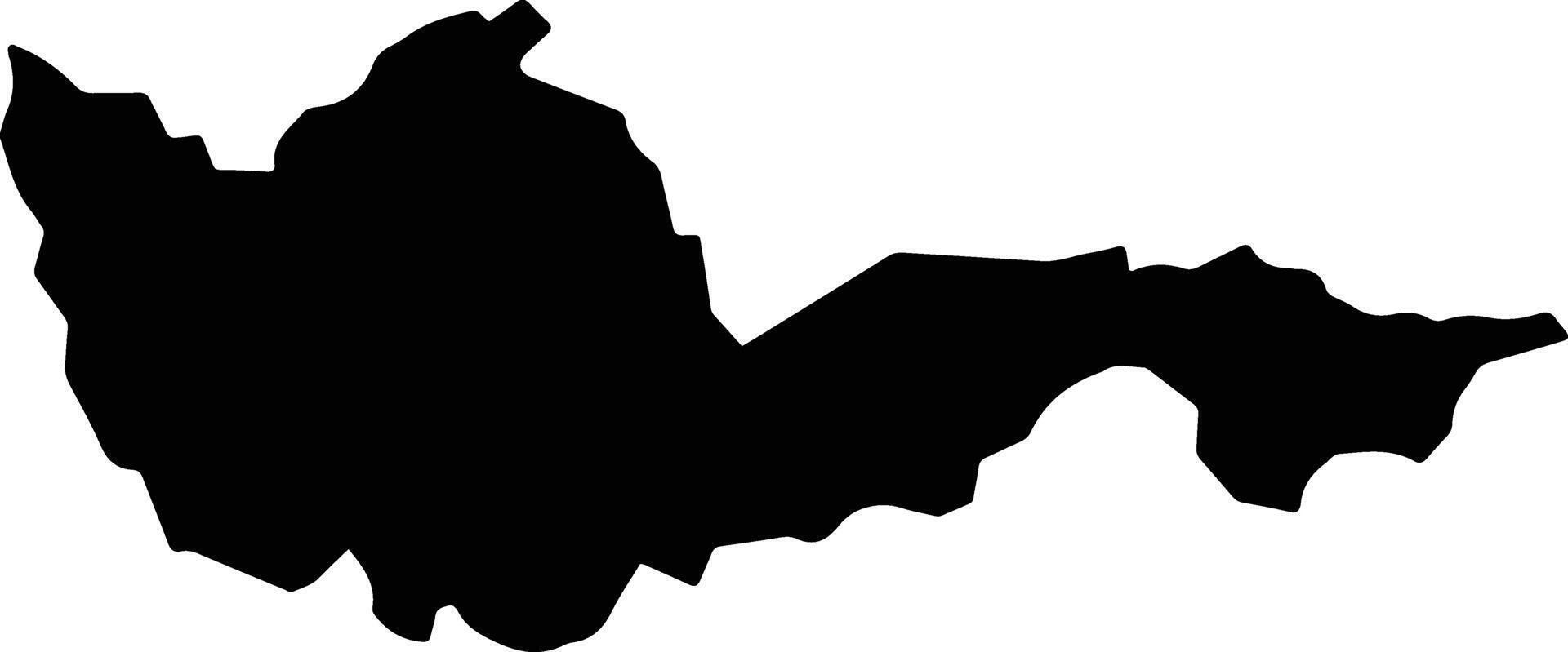 Apazapan Mexico silhouette map vector