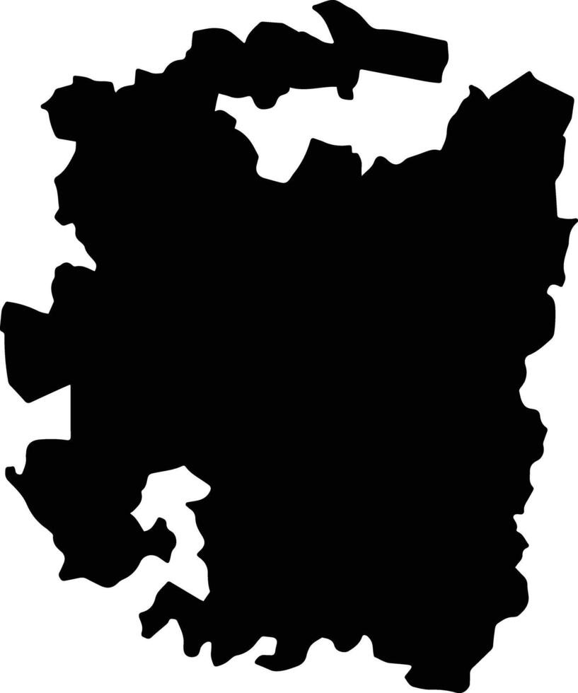 Apaxtla Mexico silhouette map vector