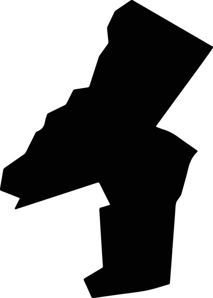 Apodi Brazil silhouette map vector