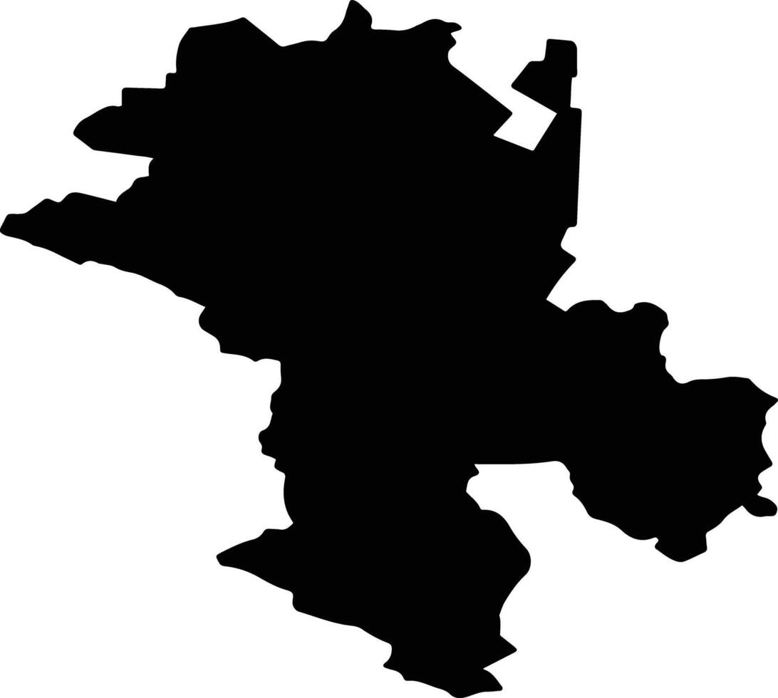 Apsheronsky District Russia silhouette map vector