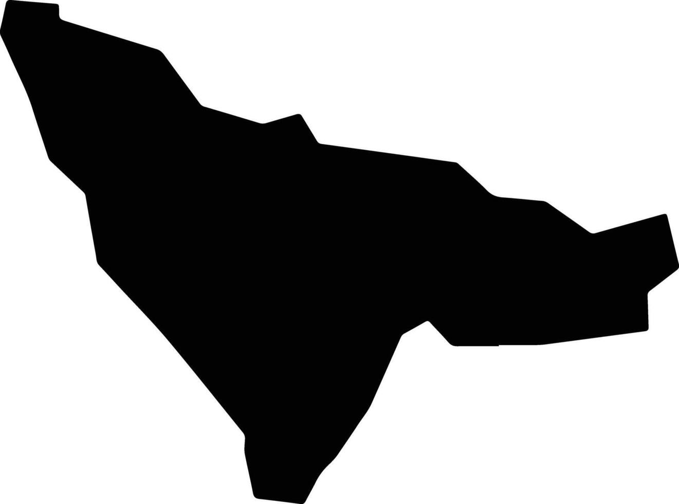 Apucarana Brazil silhouette map vector