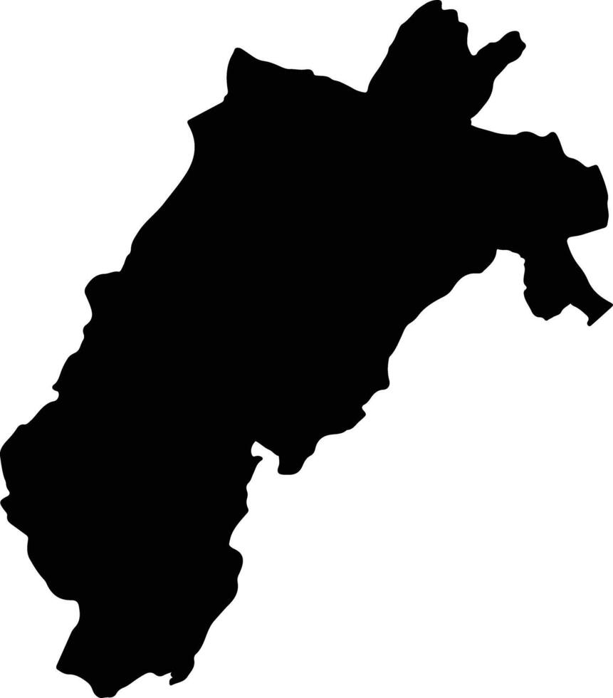Aquitania Colombia silhouette map vector