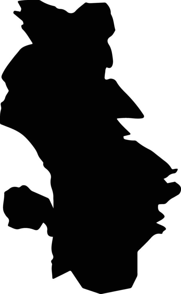 Ar Rass Saudi Arabia silhouette map vector