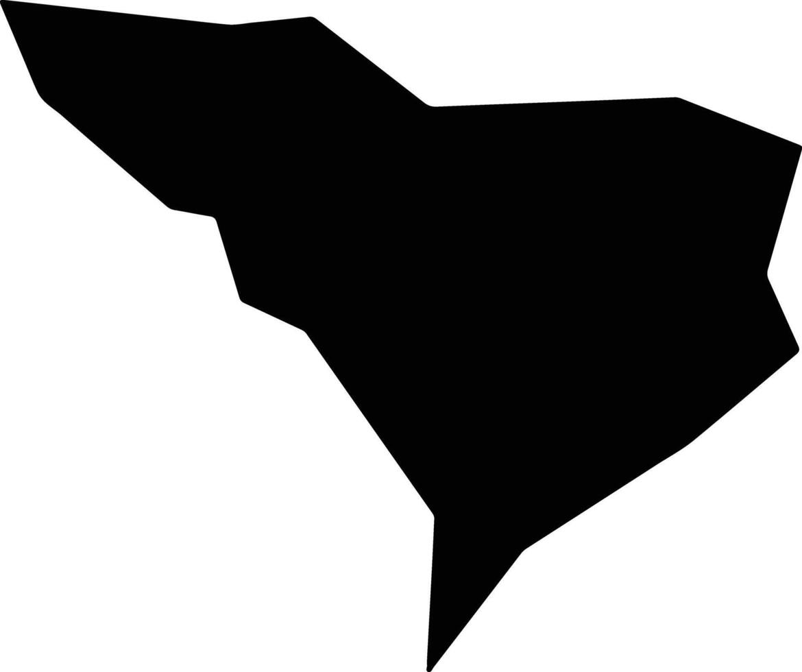 Ar Reif Ash Shargi Sudan silhouette map vector