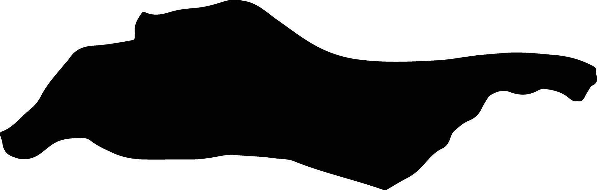Araban Turkey silhouette map vector