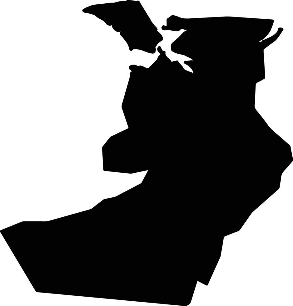 Araioses Brazil silhouette map vector