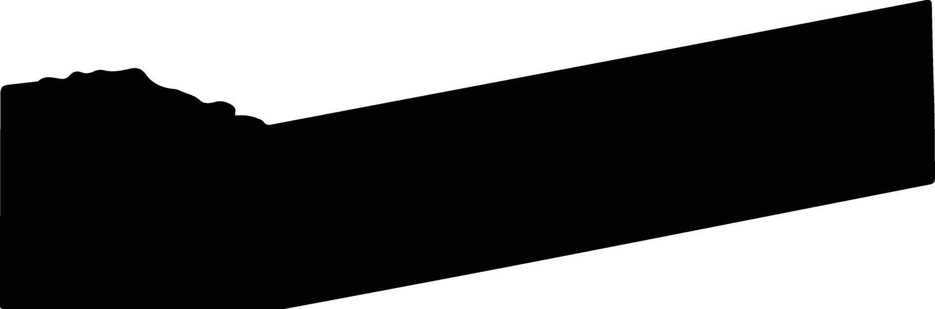 Arandis Namibia silhouette map vector