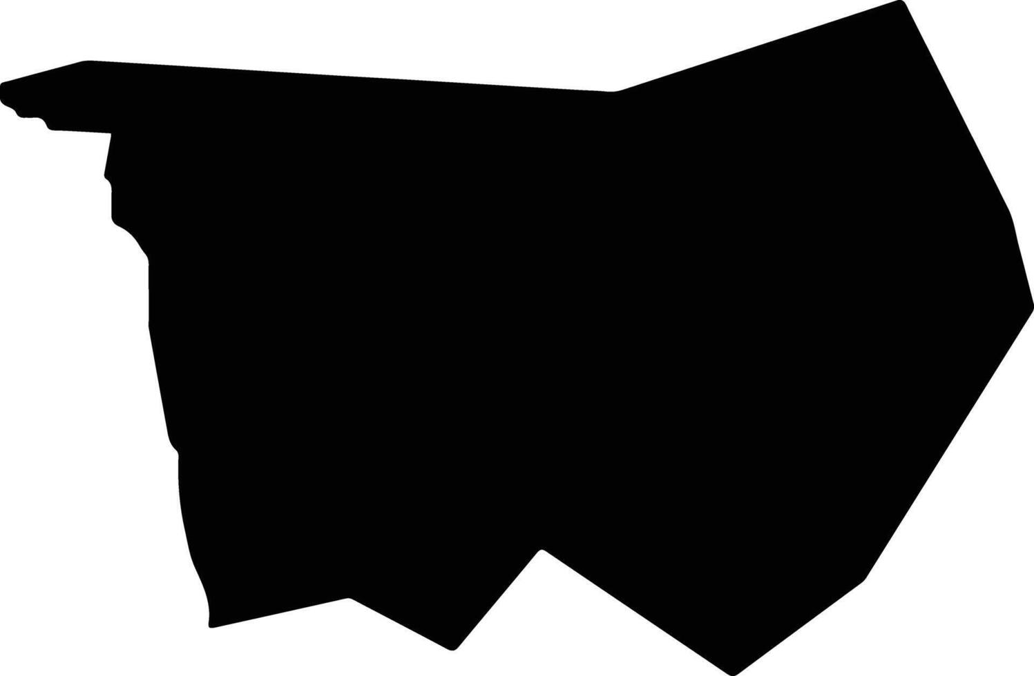 Arao Japan silhouette map vector