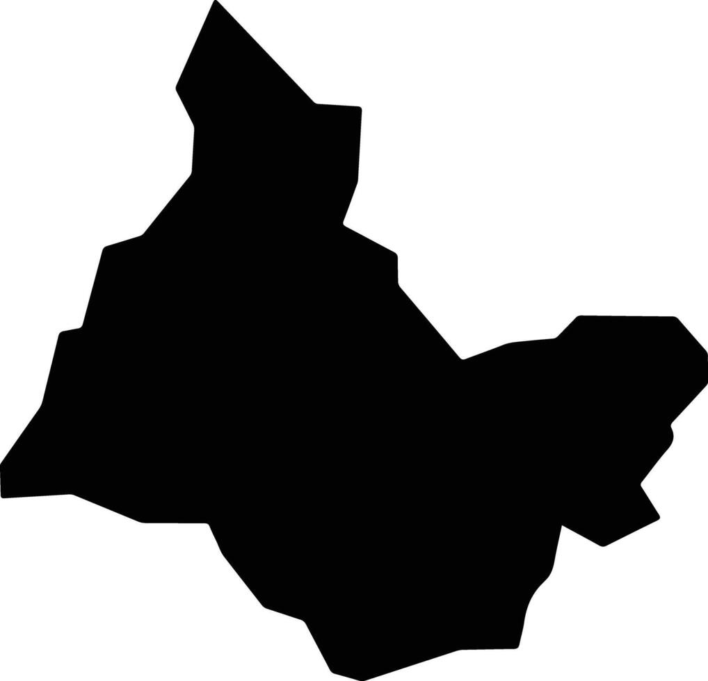 Araraquara Brazil silhouette map vector