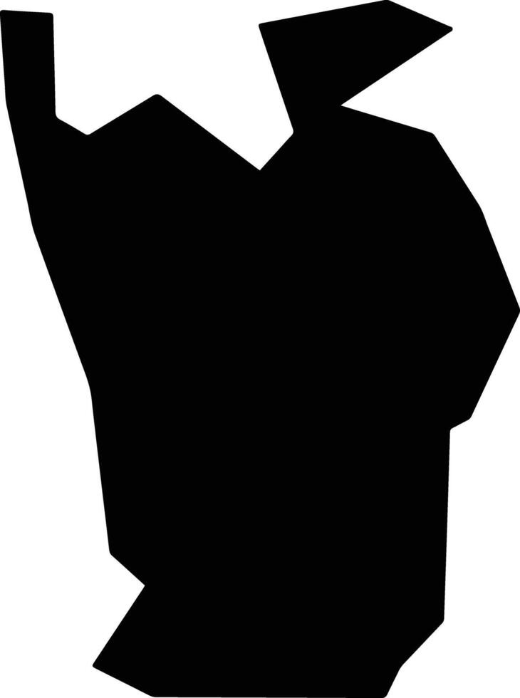 Aratiba Brazil silhouette map vector