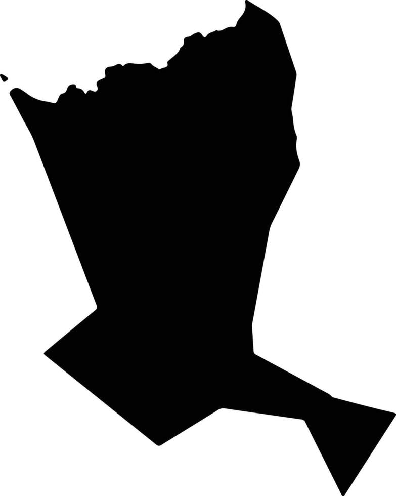 Arcatao El Salvador silhouette map vector