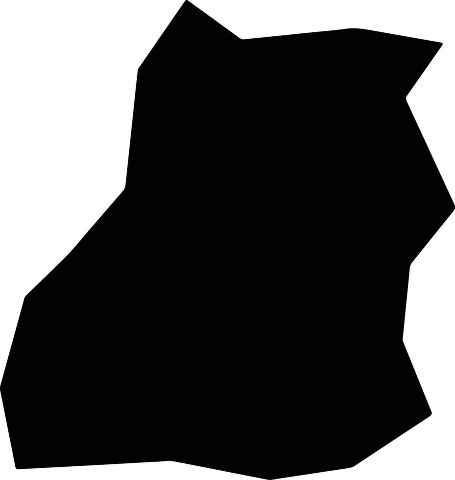 Arceburgo Brazil silhouette map vector