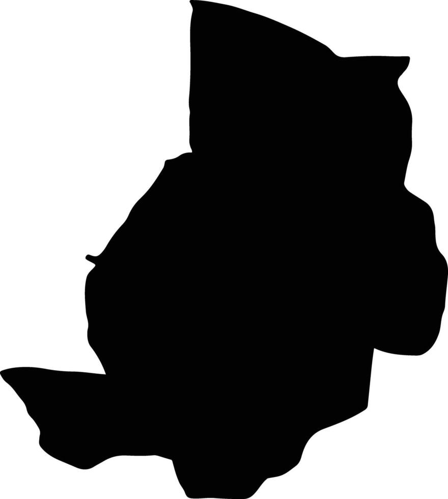 Ardestan Iran silhouette map vector