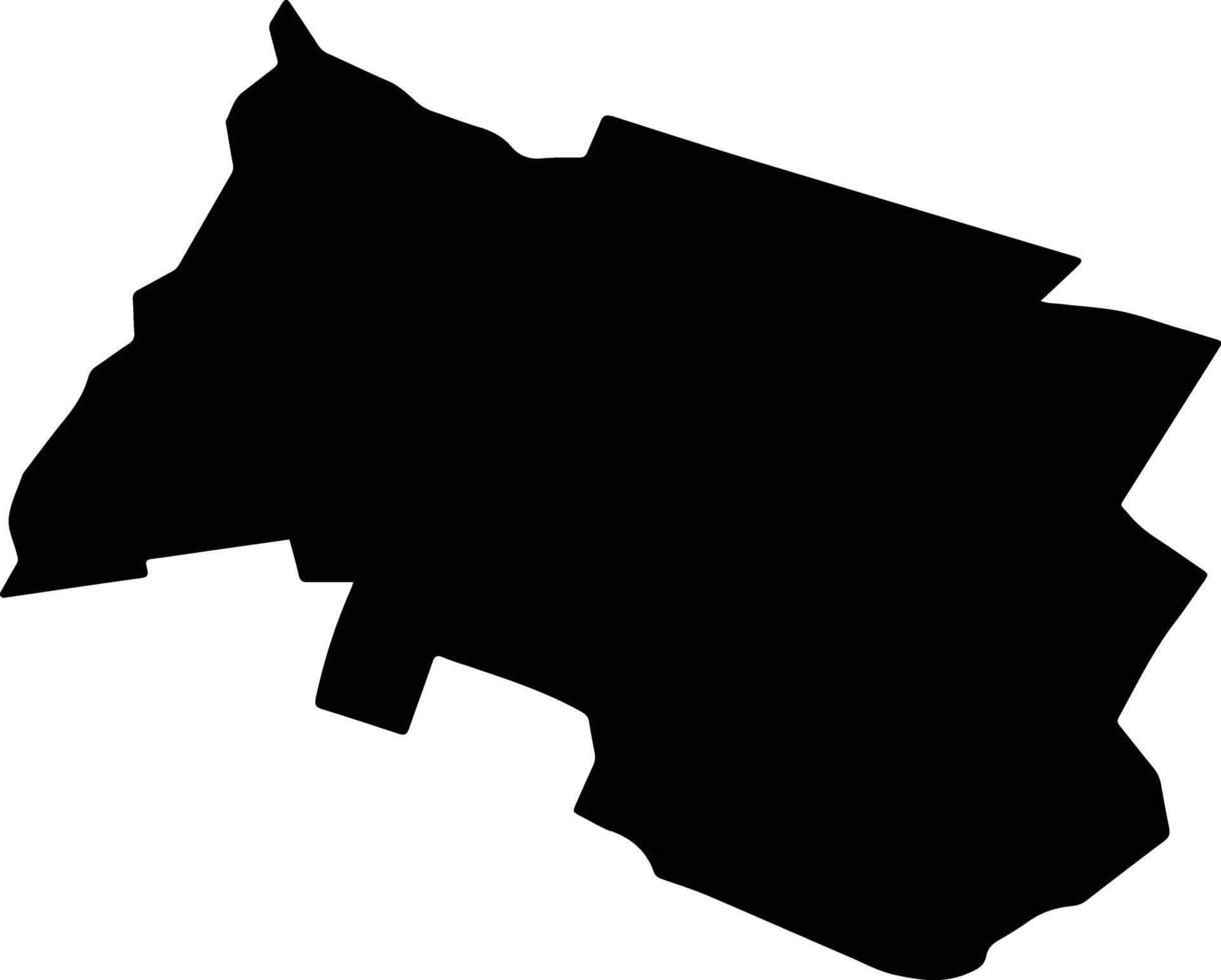 Ardonsky District Russia silhouette map vector