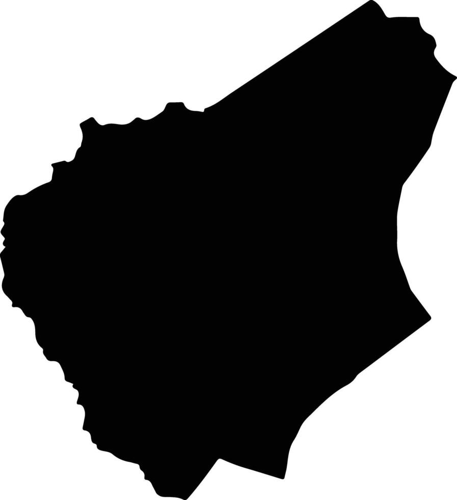 Aregua Paraguay silhouette map vector