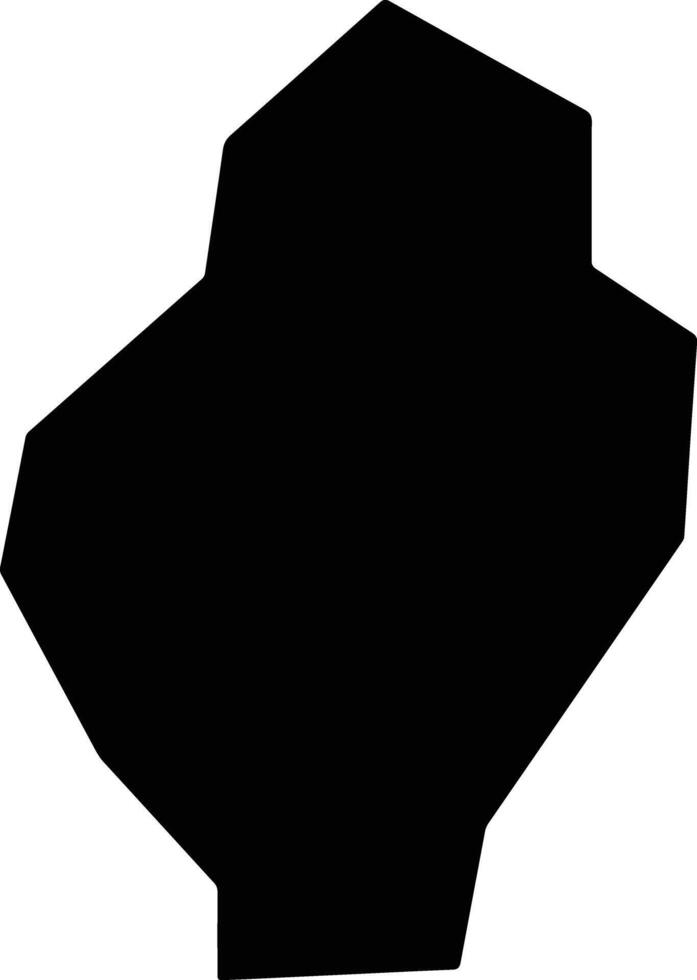 Arediou Cyprus silhouette map vector
