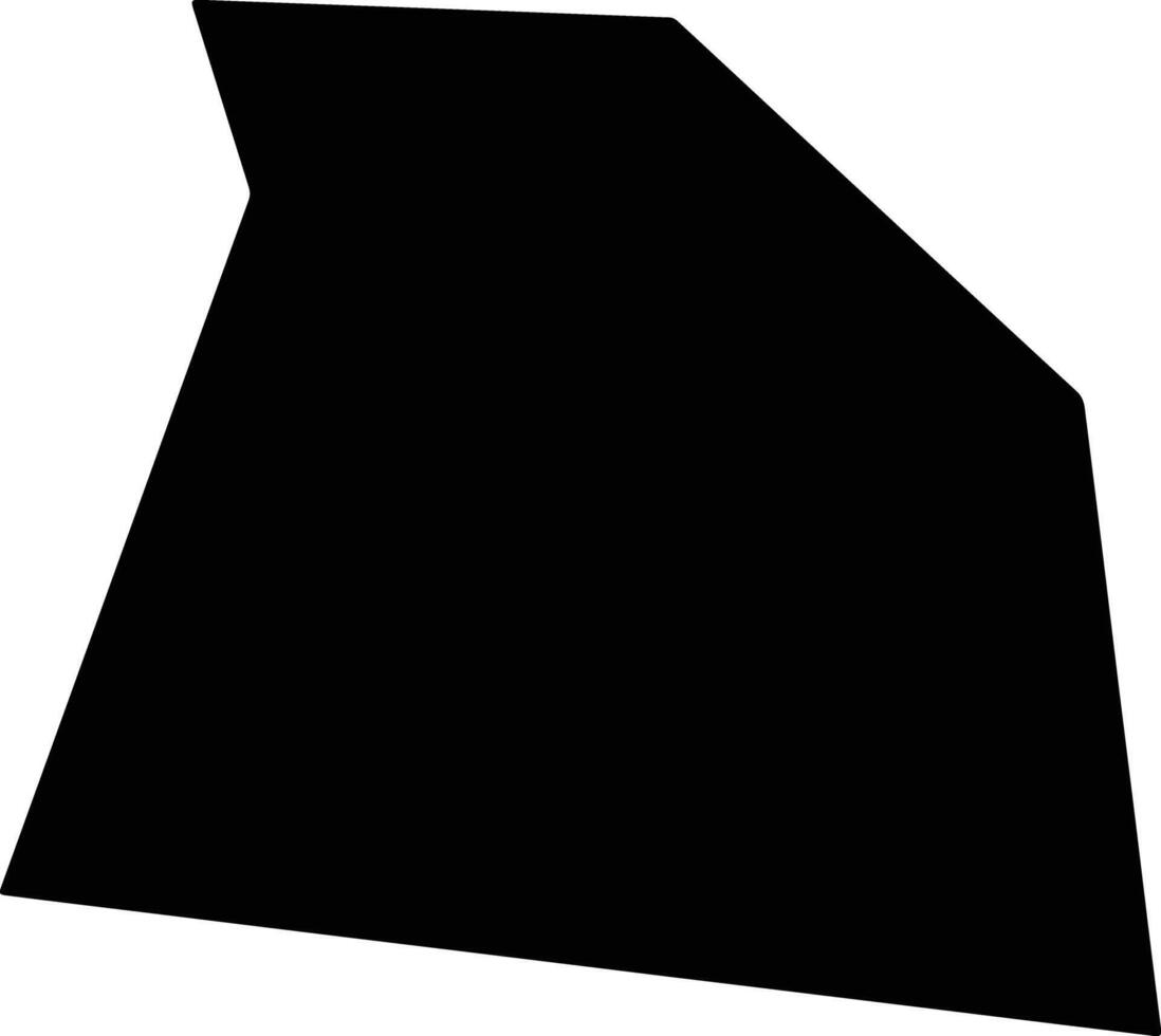 Areial Brazil silhouette map vector