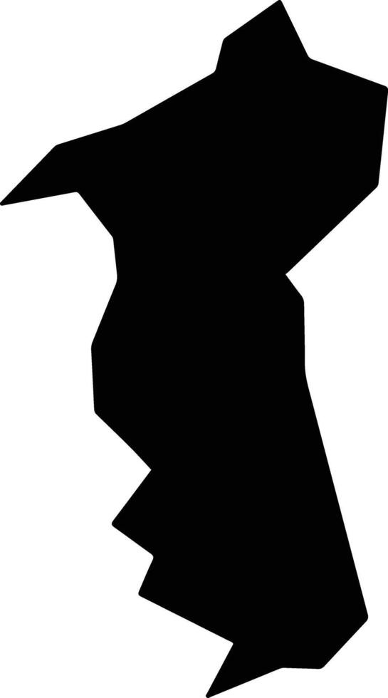 Areias Brazil silhouette map vector
