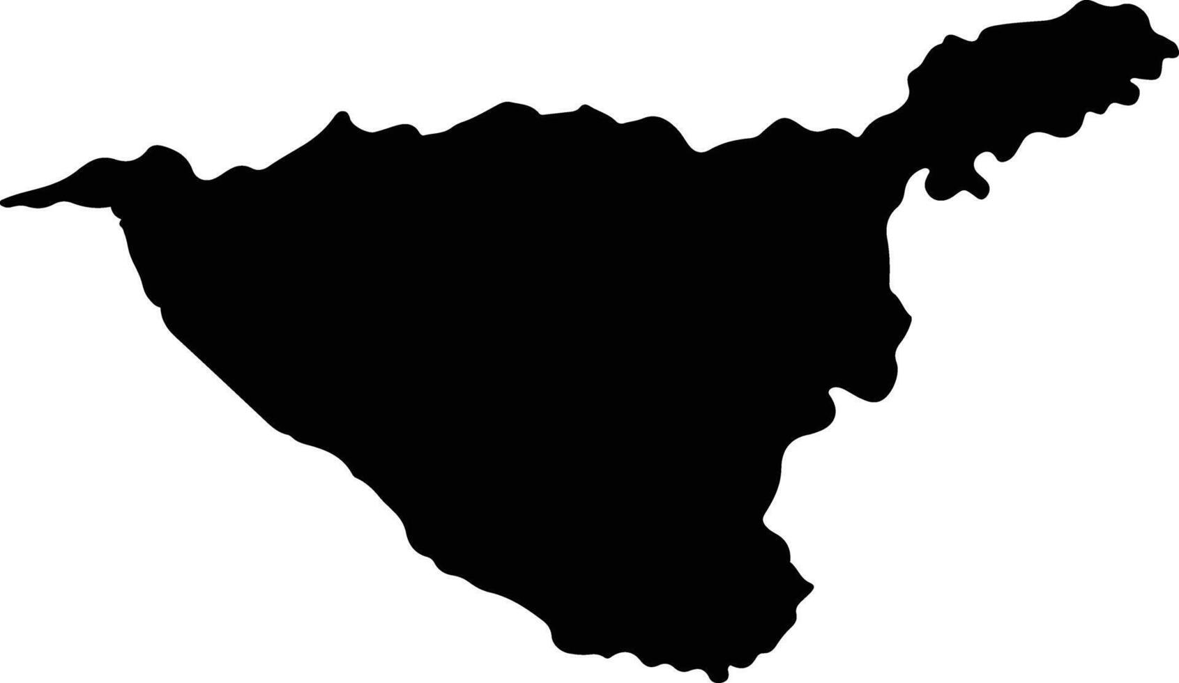 Arenal Honduras silhouette map vector
