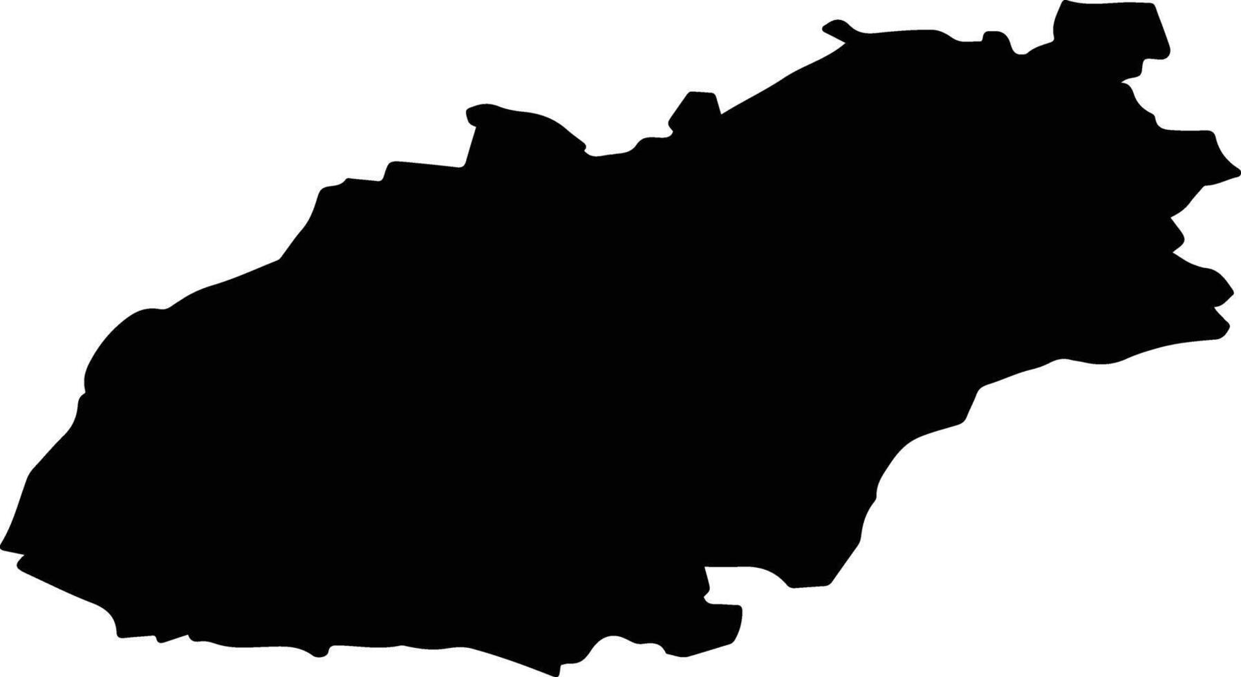 Argayashsky District Russia silhouette map vector