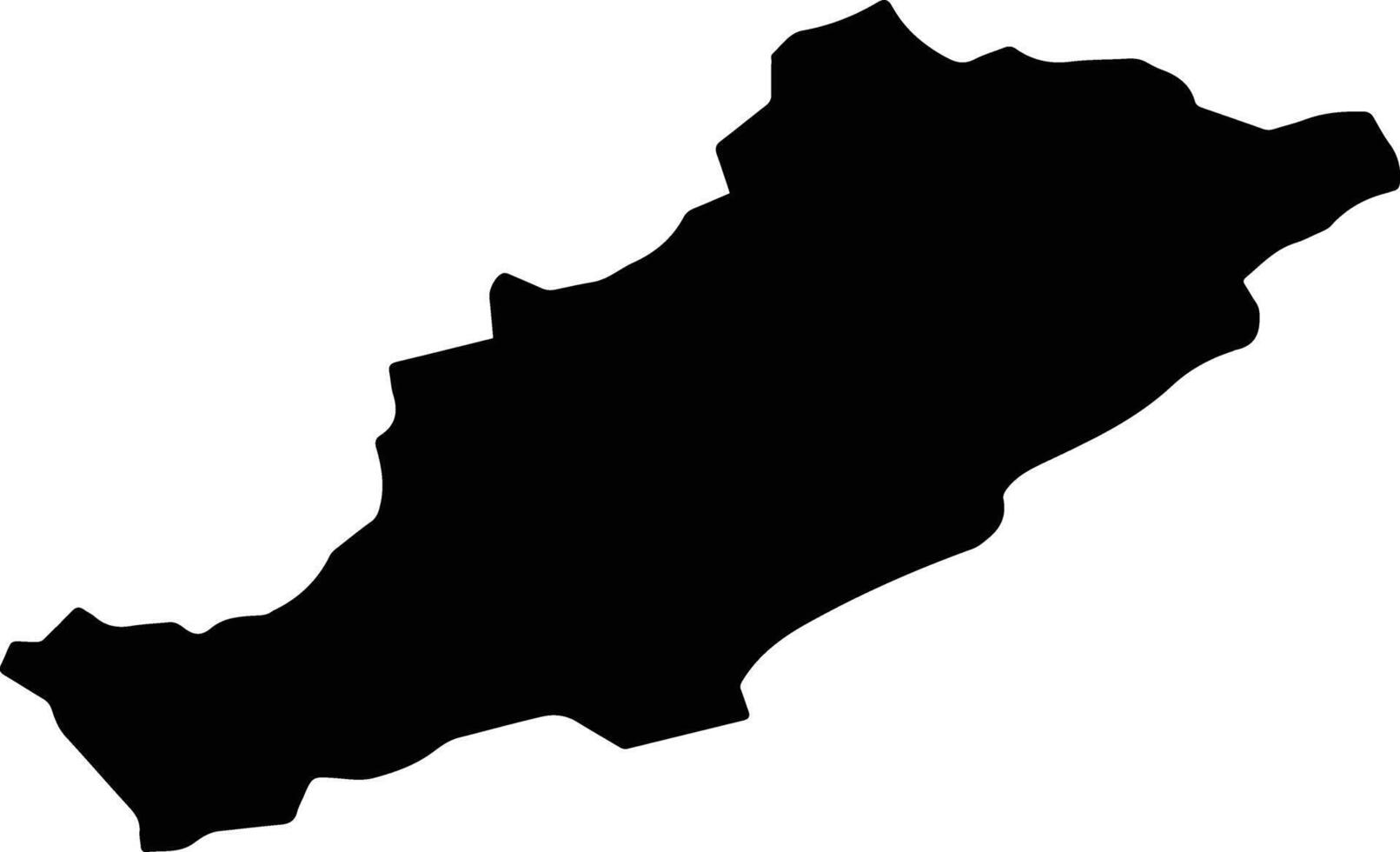 Arghandab Afghanistan silhouette map vector