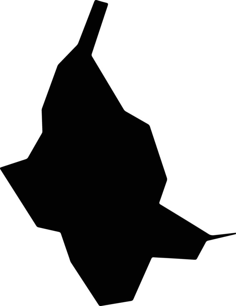 Aricanduva Brazil silhouette map vector