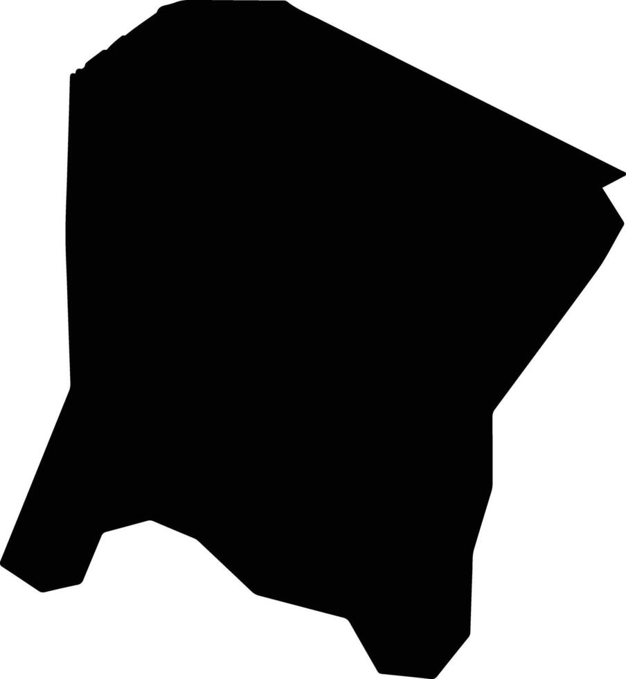 Aringa Uganda silhouette map vector