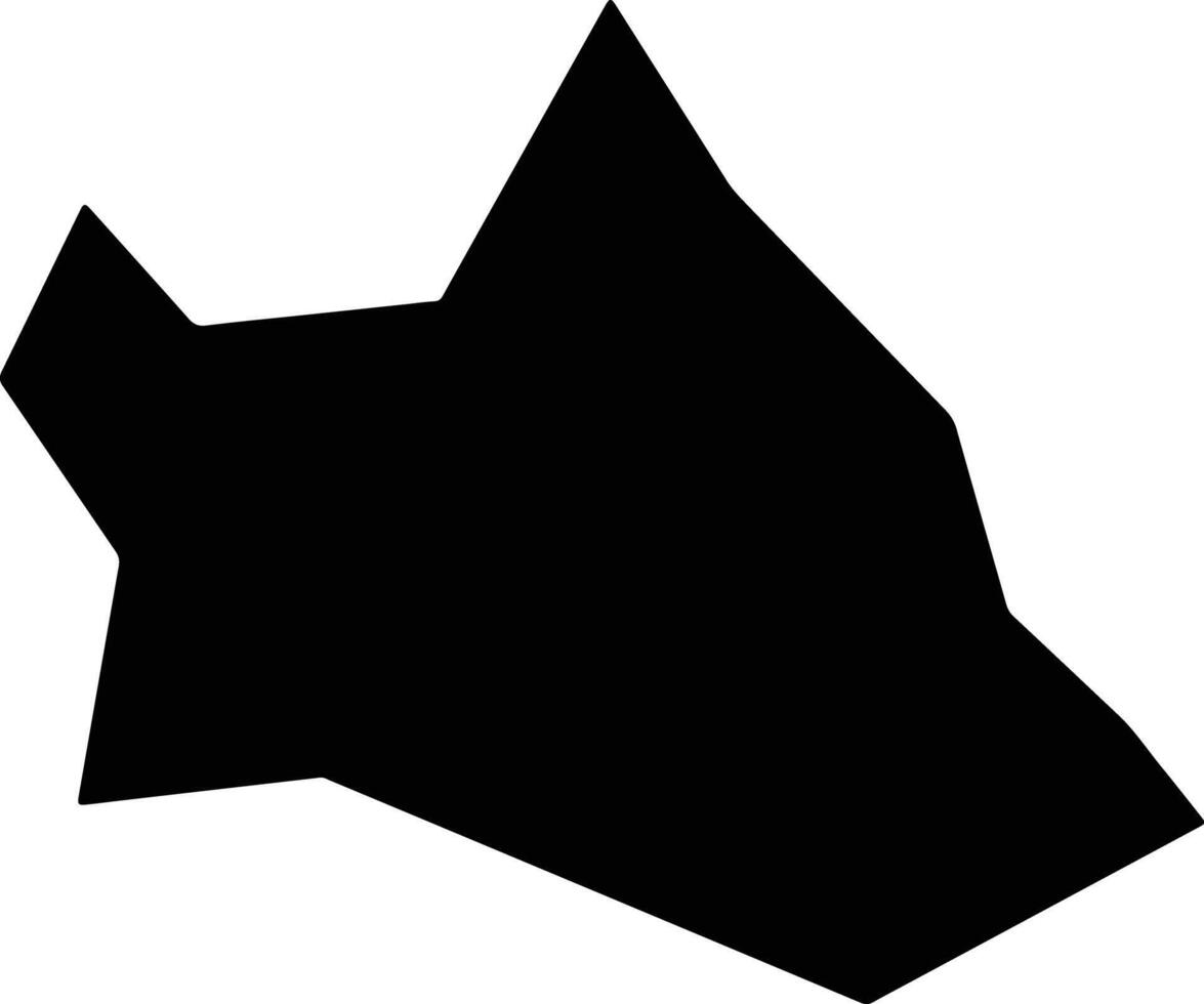 Ariranha Brazil silhouette map vector