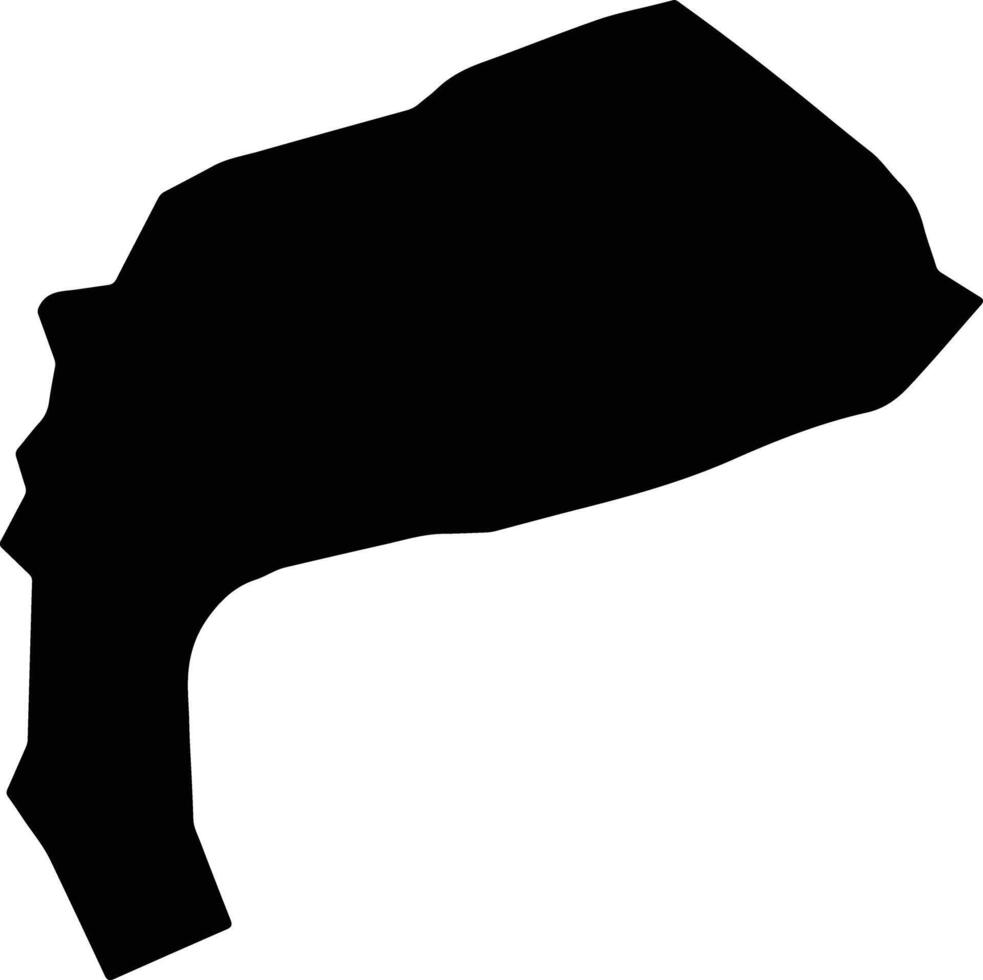 Armant Egypt silhouette map vector
