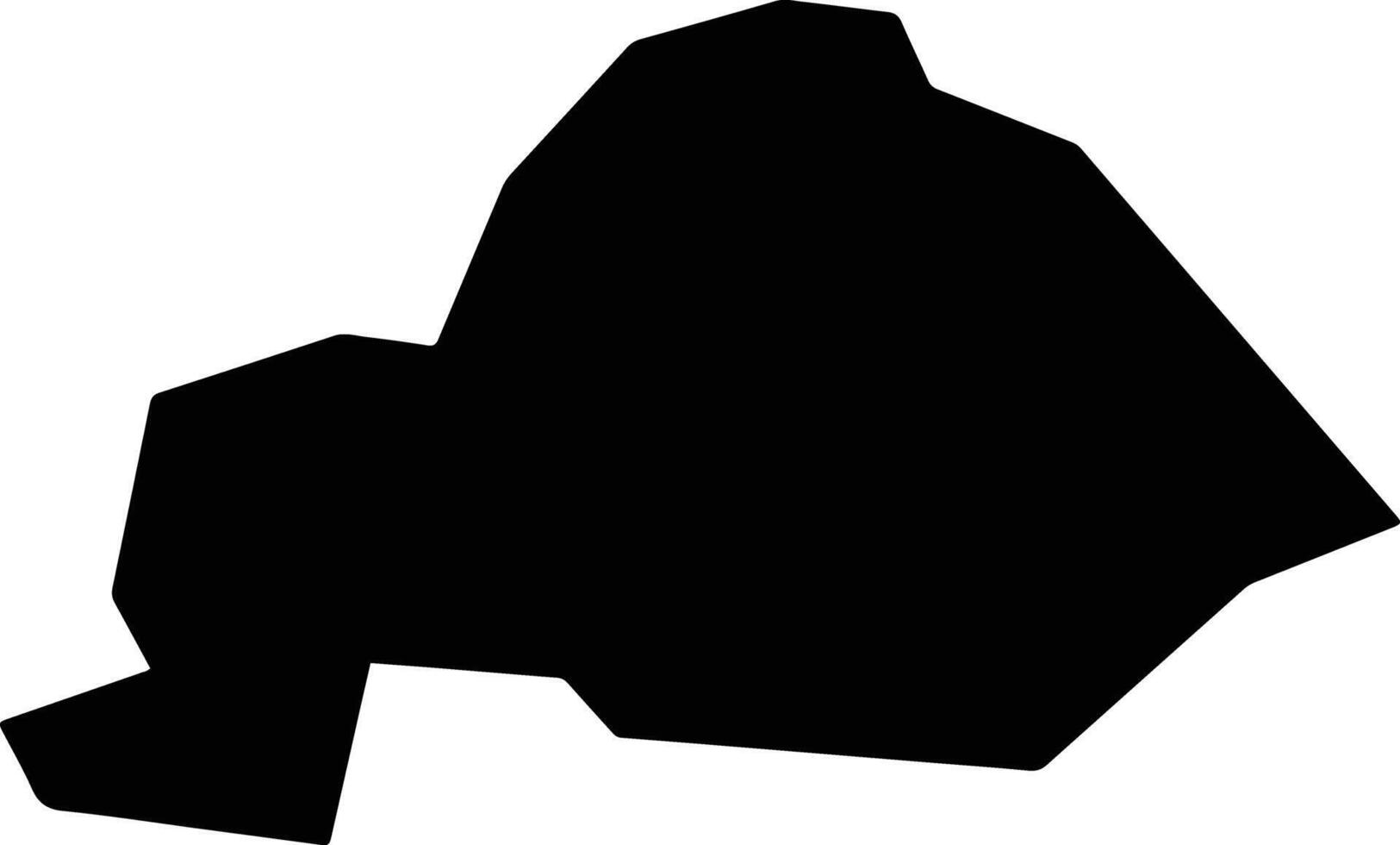 Aroeiras do Itaim Brazil silhouette map vector