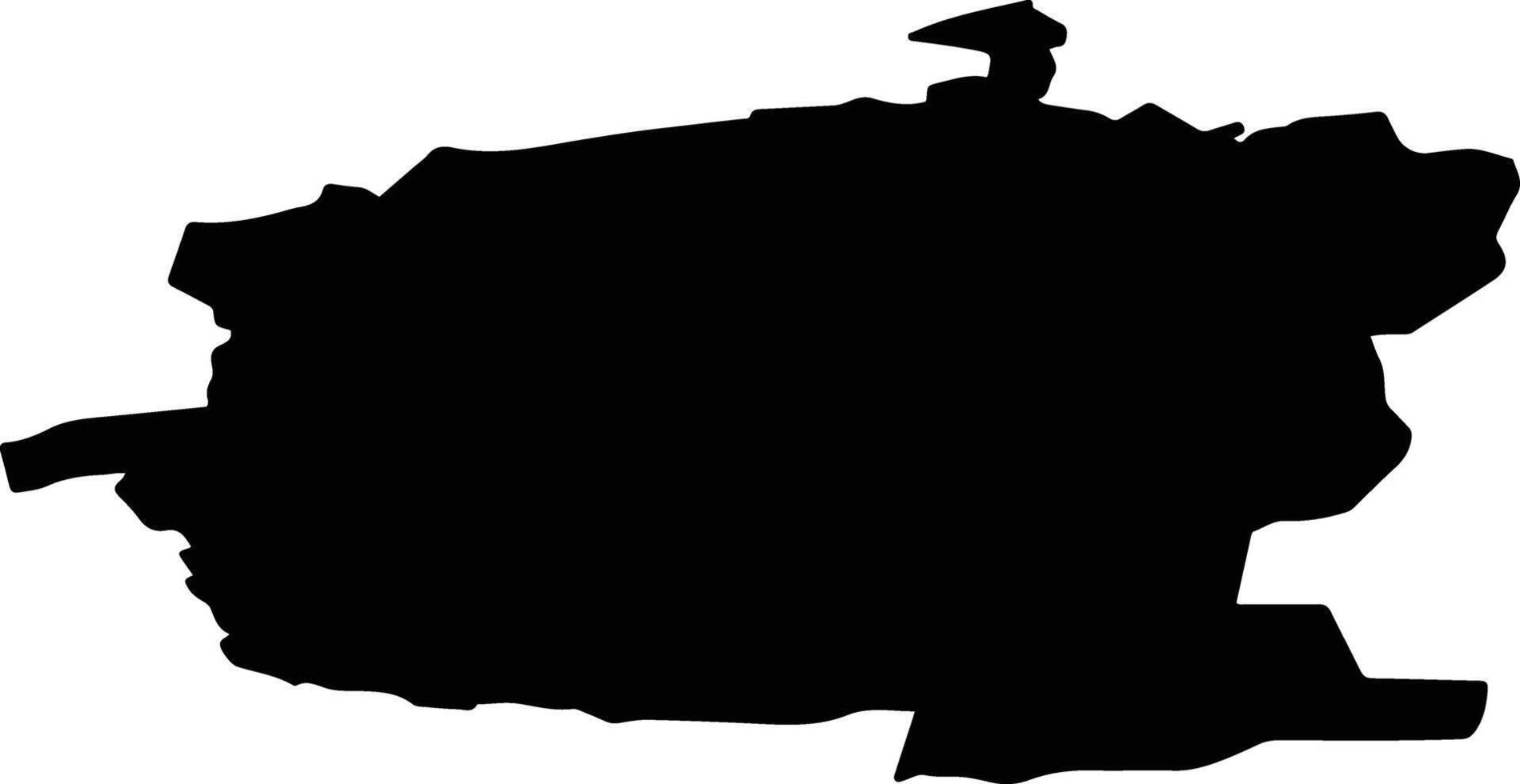 Aromashevsky District Russia silhouette map vector