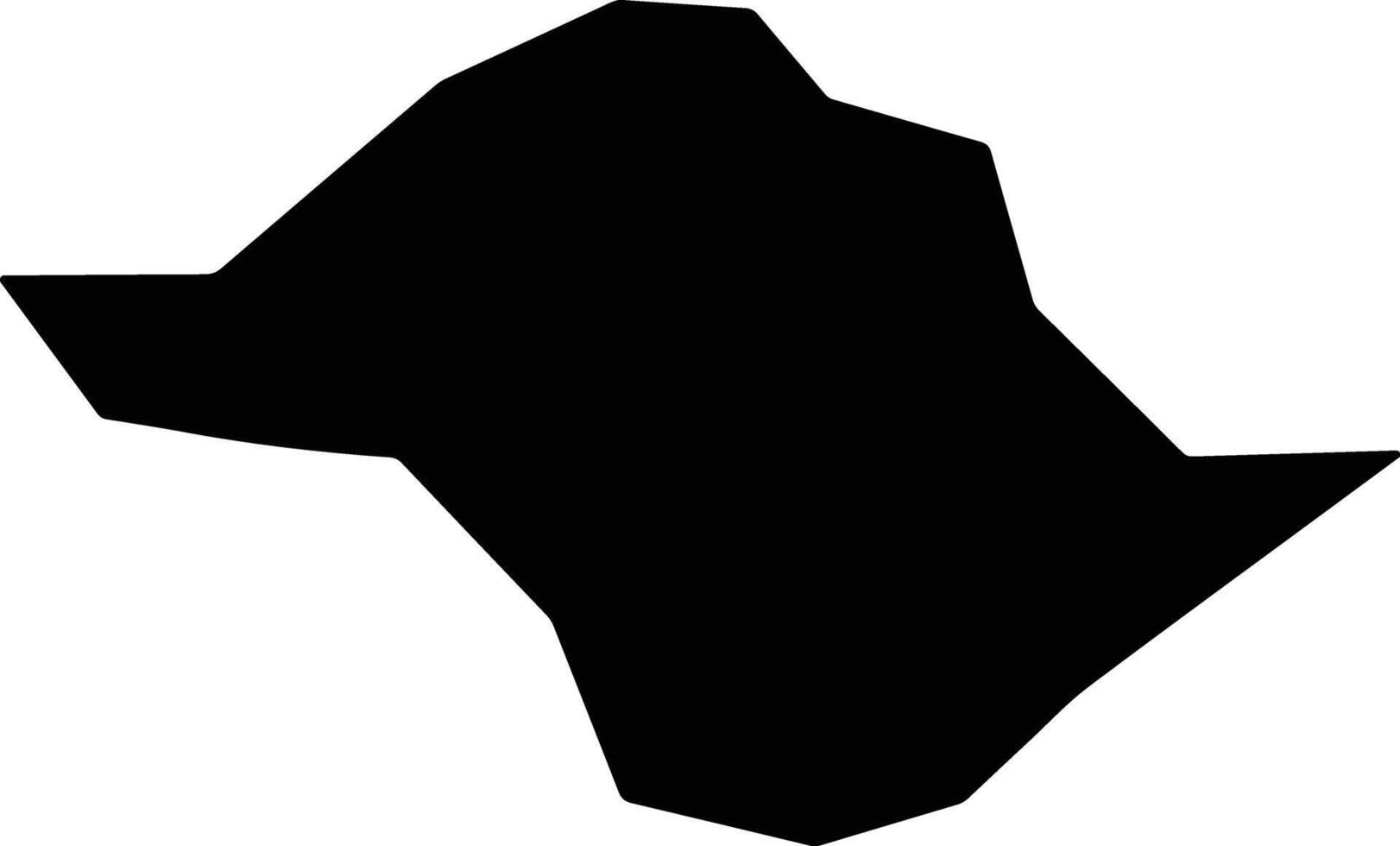 Arongqi China silhouette map vector