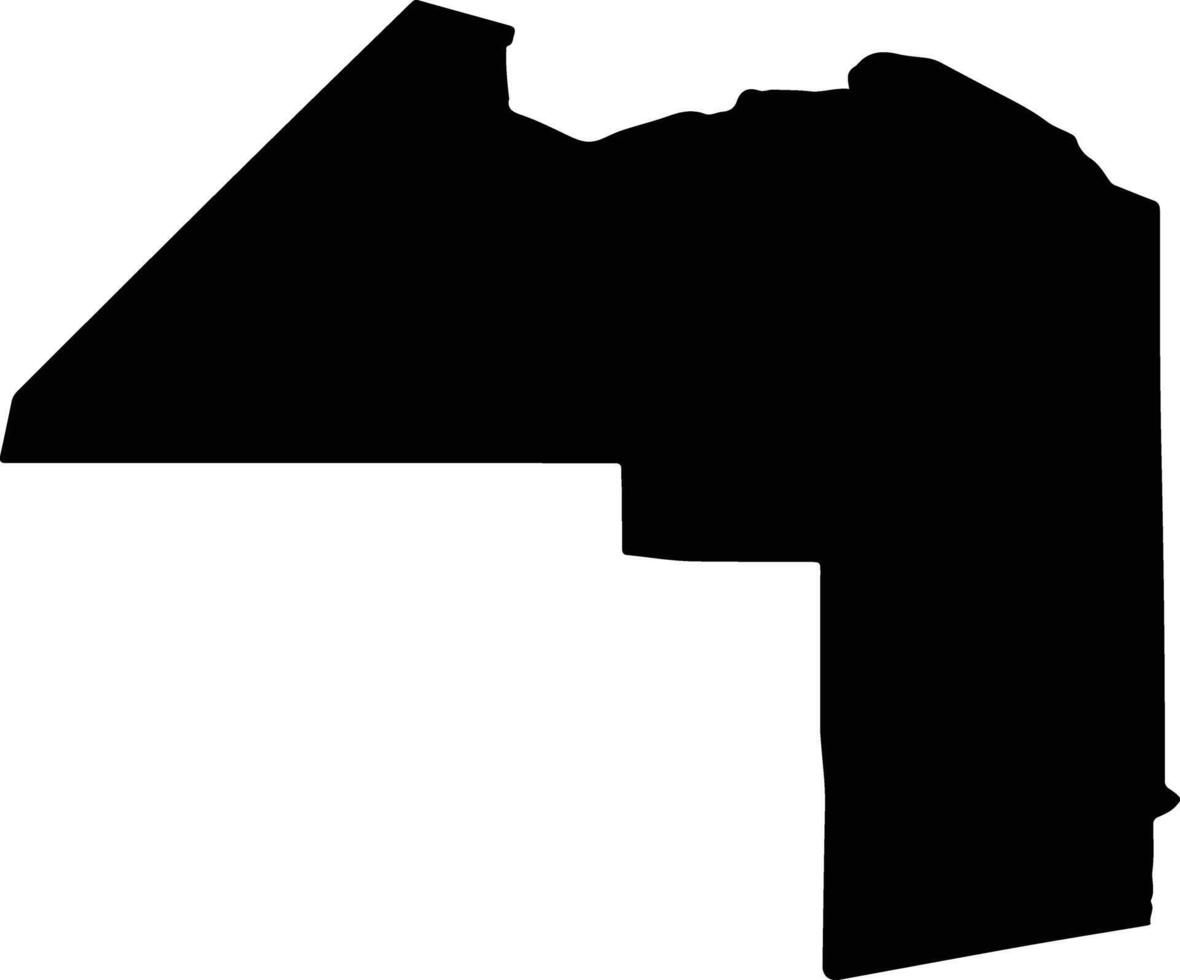 Aroostook United States silhouette map vector