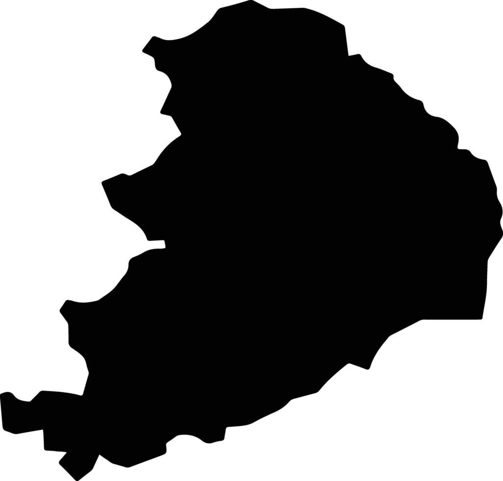Arraias Brazil silhouette map vector