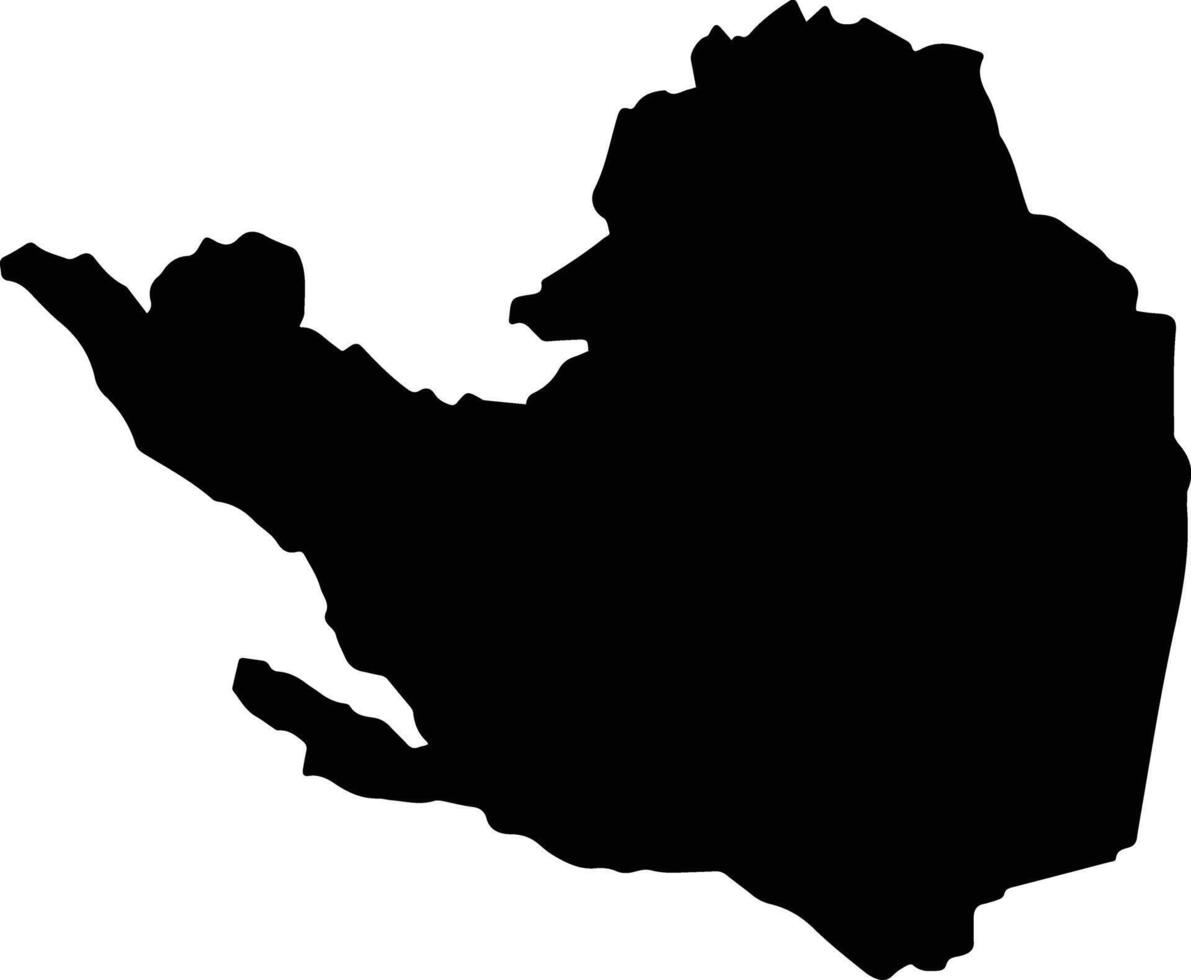 Arrondissement Lascahobas Haiti silhouette map vector