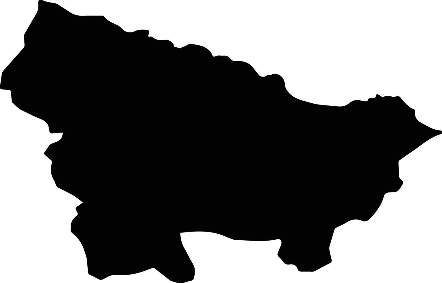 Arrondissement Saint Louis du Nord Haiti silhouette map vector